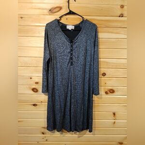 Philosophy Heather Gray Button-Front Dress